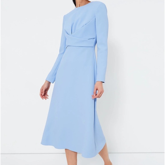 EMILIA WICKSTEAD
Celeste Blue Elta Double Crepe Dress - Picture 1 of 13